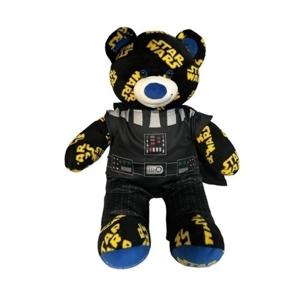 BUILD A BEAR Darth Vader Star Wars Logo Teddy Plush doll 17”